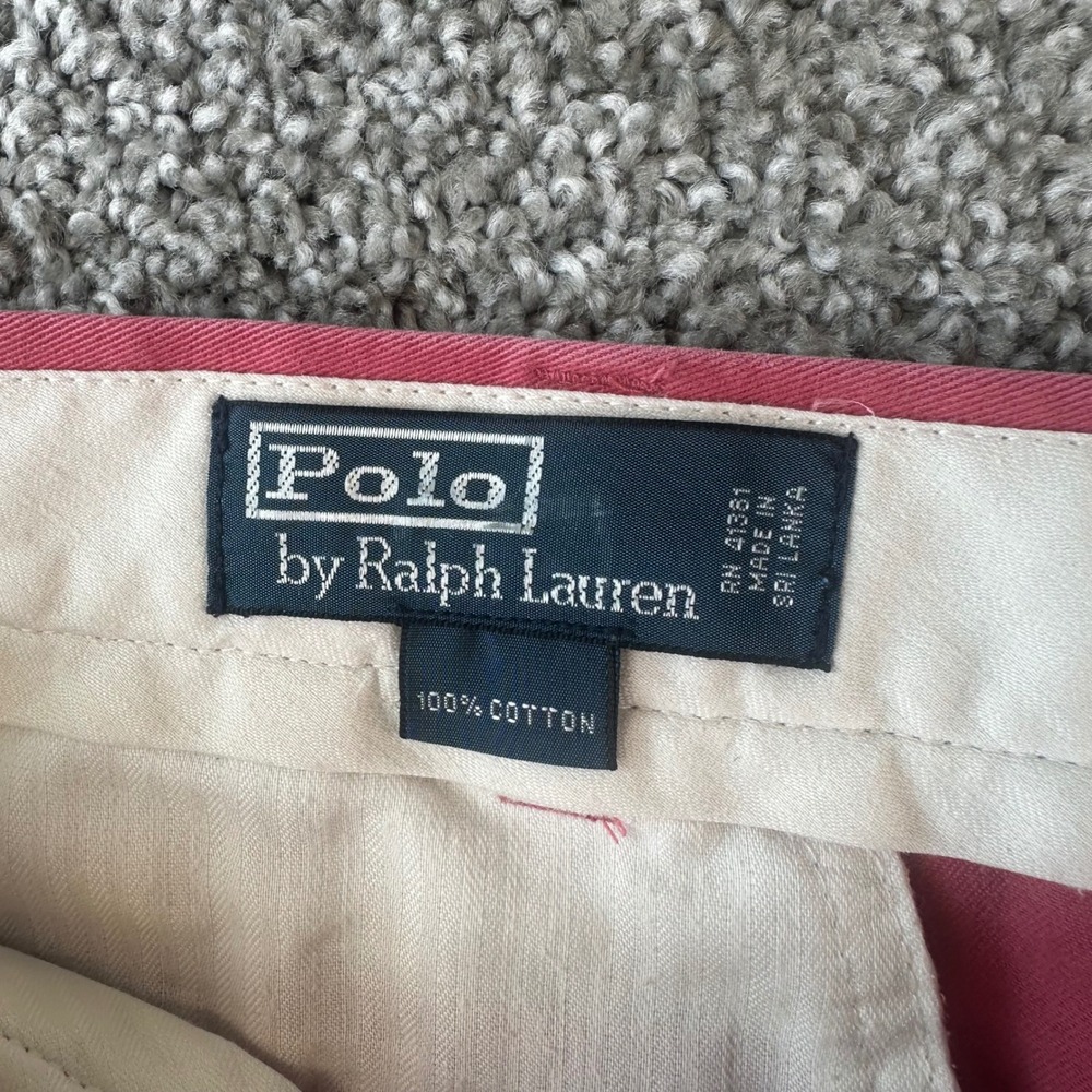 Polo Ralph Lauren Chino Shorts Mens 44B Cotton Classic Fit Flat Pony Golf Read - Picture 3 of 9